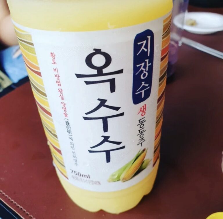 지장수 생 동동주 옥수수 – 구수하고 달달하여 편하게 즐기기 좋은 전통주